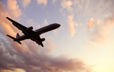 airplane in sky